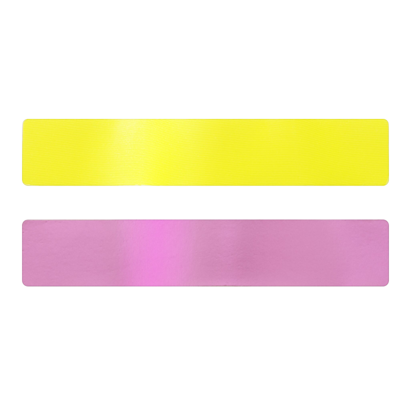 Simili cuir jaune fluo-rose pour bracelet jonc Méli Versa 30mm