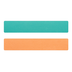 Simili cuir turquoise-pêche pour bracelet jonc Méli Versa 30mm
