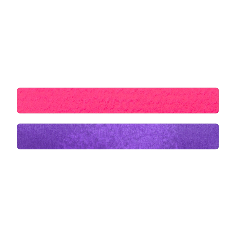 Simili cuir rose fluo-violet pour bracelet jonc Méli Versa 20mm