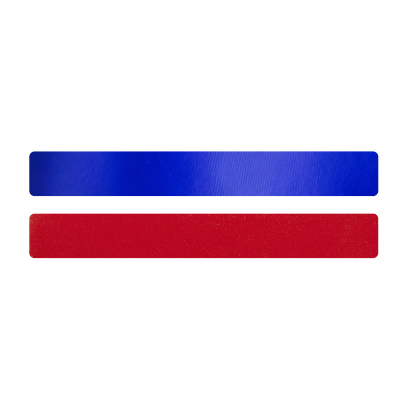 Simili cuir bleu-rouge pour bracelet jonc Méli Versa 20mm