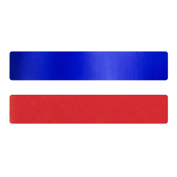 Simili cuir bleu-rouge pour bracelet jonc Méli Versa 30mm