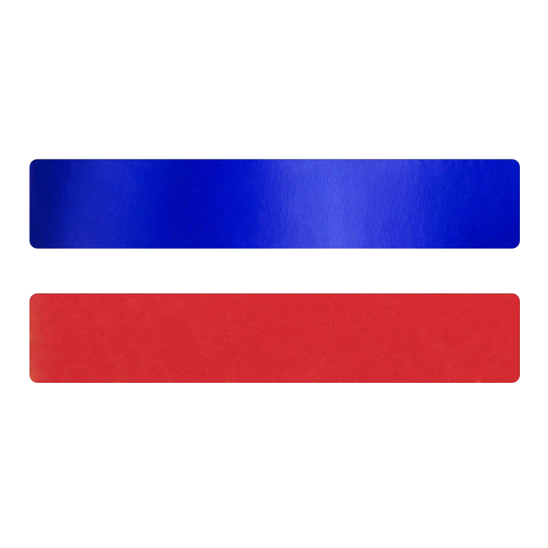 Simili cuir bleu-rouge pour bracelet jonc Méli Versa 30mm