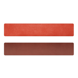 Simili cuir orange-terracotta pour bracelet jonc Méli Versa 30mm