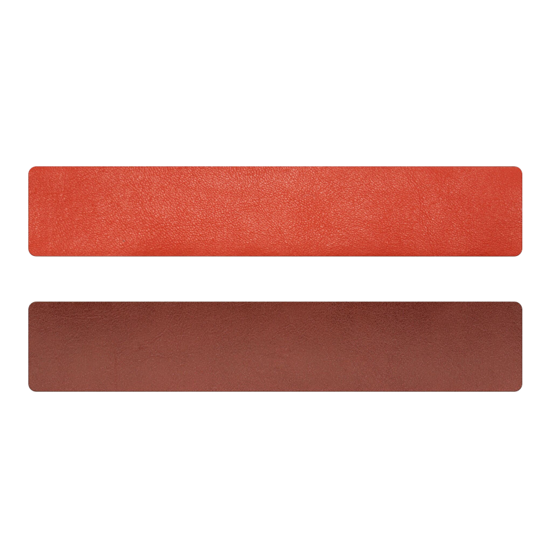 Simili cuir orange-terracotta pour bracelet jonc Méli Versa 30mm