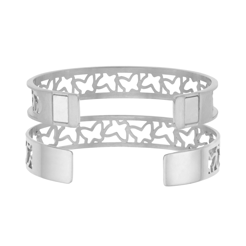 Bracelet jonc enfant Méli Versa en acier, 10mm
