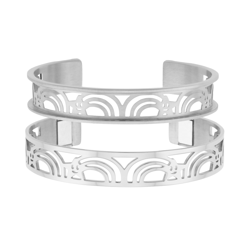 Bracelet jonc enfant Méli Versa en acier, 10mm