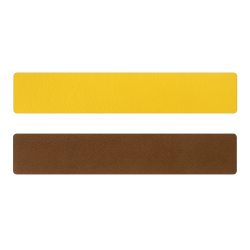 Simili cuir jaune-marron pour bracelet jonc Méli Versa 30mm