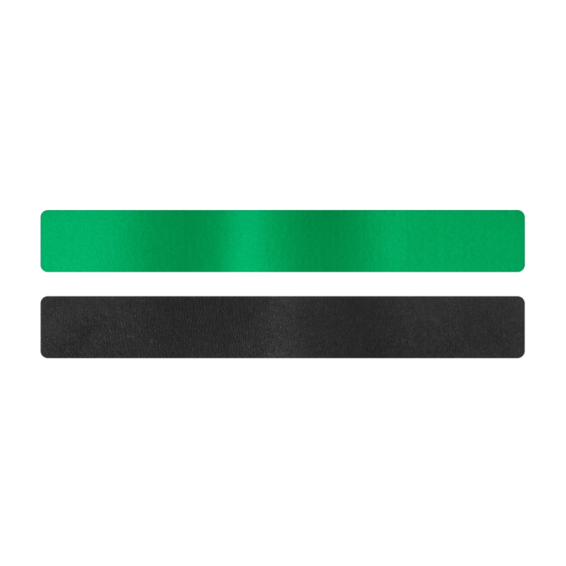Simili cuir vert-noir pour bracelet jonc Méli Versa 20mm