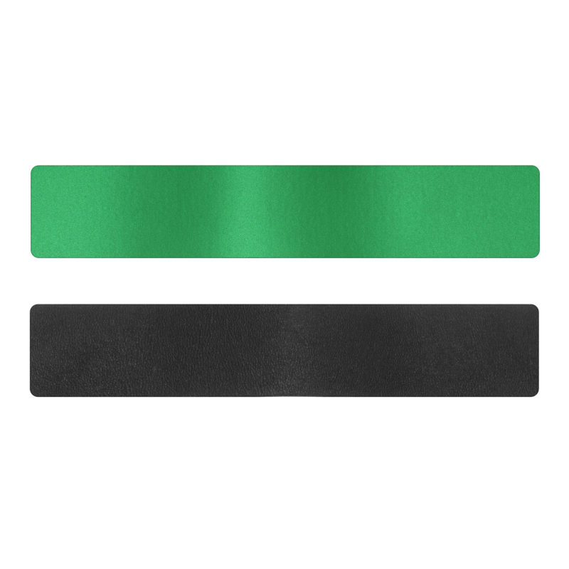 Simili cuir vert-noir pour bracelet jonc Méli Versa 30mm