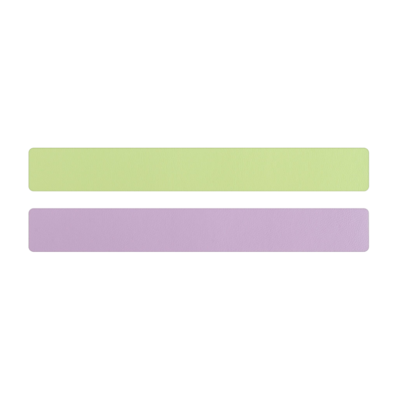 Simili cuir jaune acidulé-lilas pour bracelet jonc Méli Versa 20mm