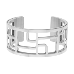 Bracelet jonc Méli Versa en acier, 30mm