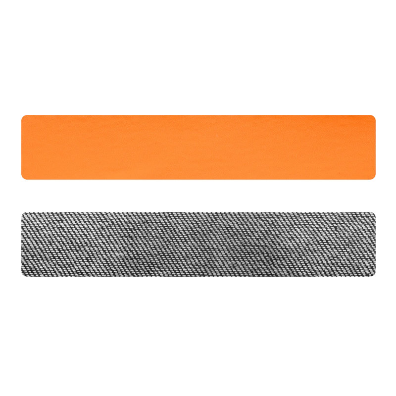 Simili cuir orange- denim pour bracelet Méli Versa, 30mm