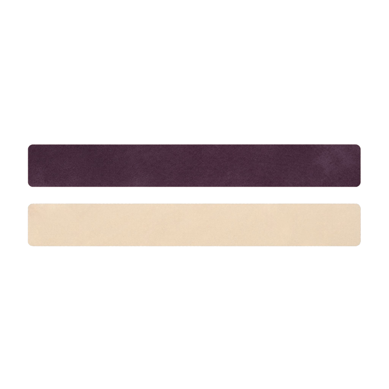 Simili cuir mauve-beige pour bracelet jonc Méli Versa 20mm