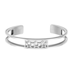 Bracelet jonc Méli Versa en acier, 10mm