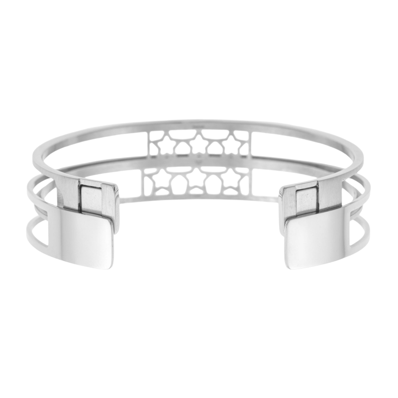 Bracelet jonc Méli Versa en acier, 10mm