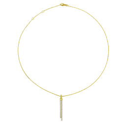 Collier en plaqué or, oxydes de zirconium, barrettes 