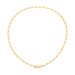 Chaîne en plaqué or, double mousqueton