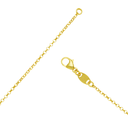 Collier sautoir en argent doré et oxydes de zirconium