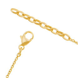 Bracelet en plaqué or et oxydes de zirconium