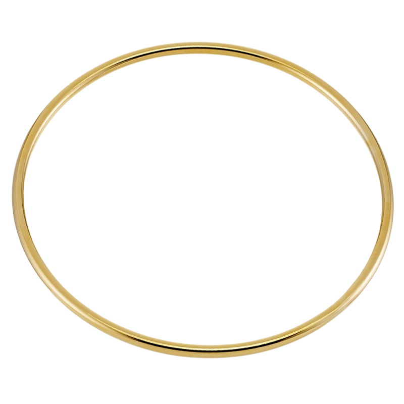 Bracelet en plaqué or jonc rigide