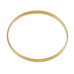 Bracelet rigide en plaqué or, demi jonc