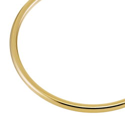 Bracelet en plaqué or, jonc rigide