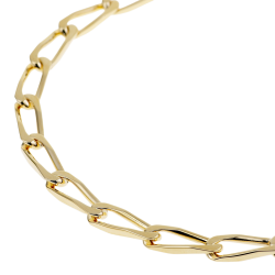 Bracelet en plaqué or, maille cheval