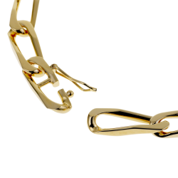 Bracelet en plaqué or, maille cheval