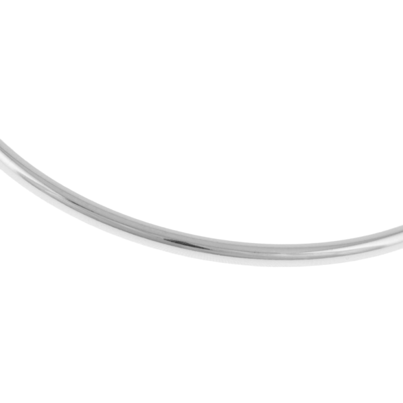 Bracelet jonc bébé fil rond en argent rhodié
