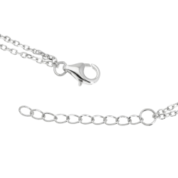 Bracelet en argent rhodié et oxydes de zirconium, papillon