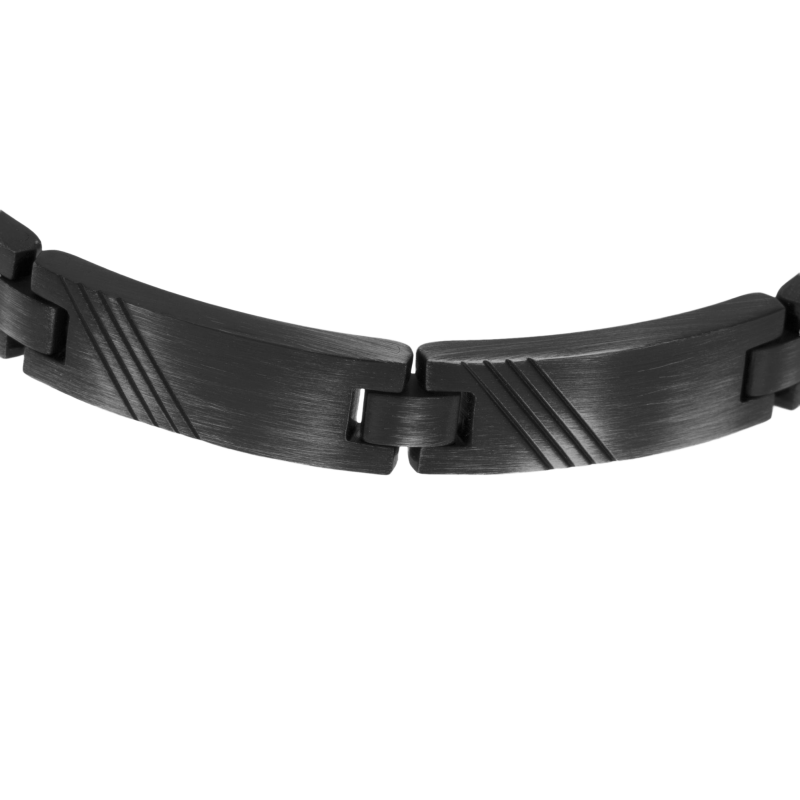 Bracelet en acier vieilli