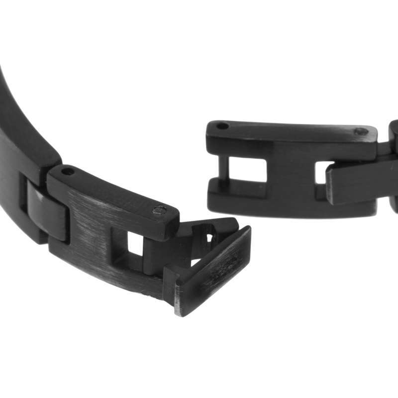 Bracelet en acier vieilli