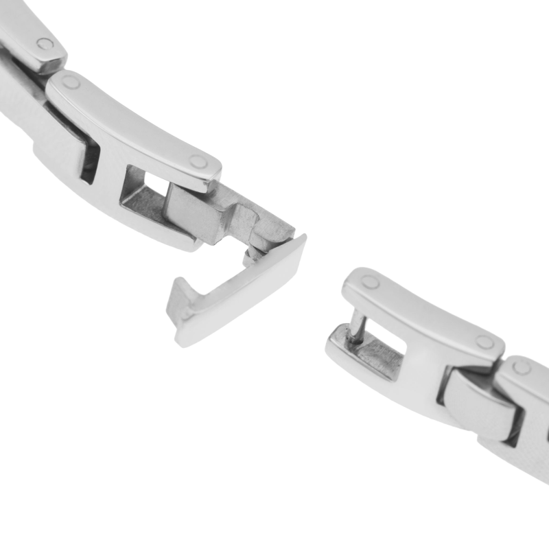 Bracelet en acier et carbone