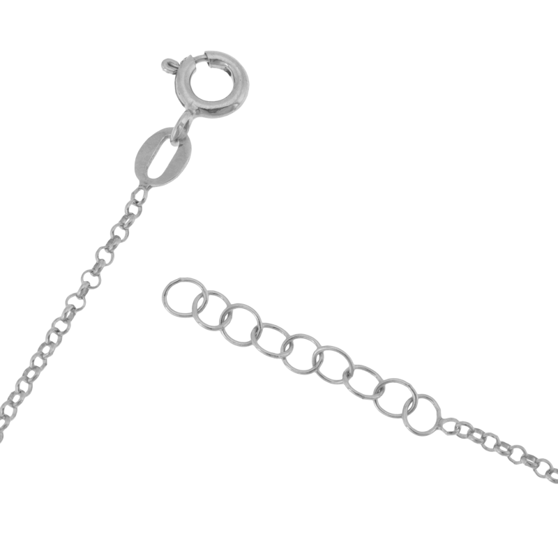 Bracelet en argent rhodié et laque de couleurs, papillons