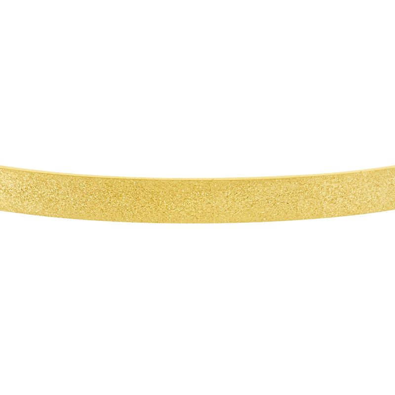 Bracelet jonc en acier doré