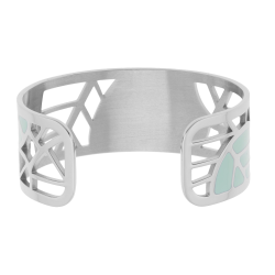 Bracelet jonc en acier et laque