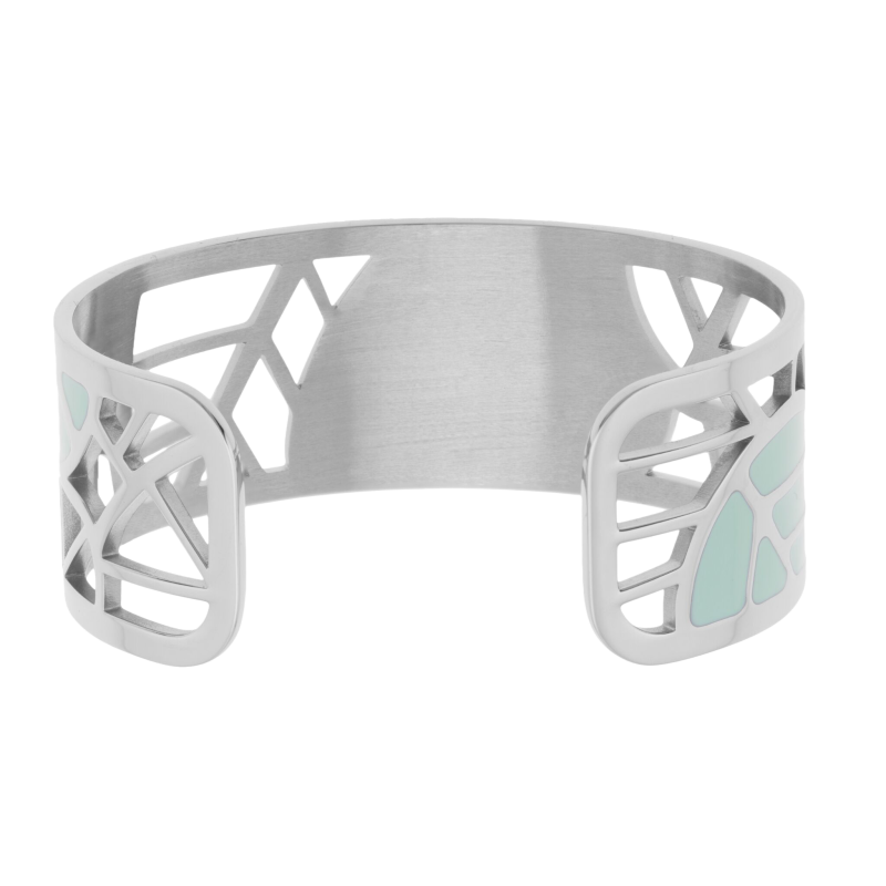 Bracelet jonc en acier et laque