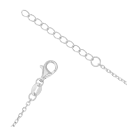 Bracelet en argent rhodié et oxydes de zirconium