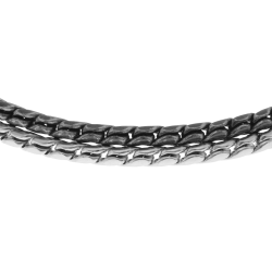 Bracelet en acier et acier noir