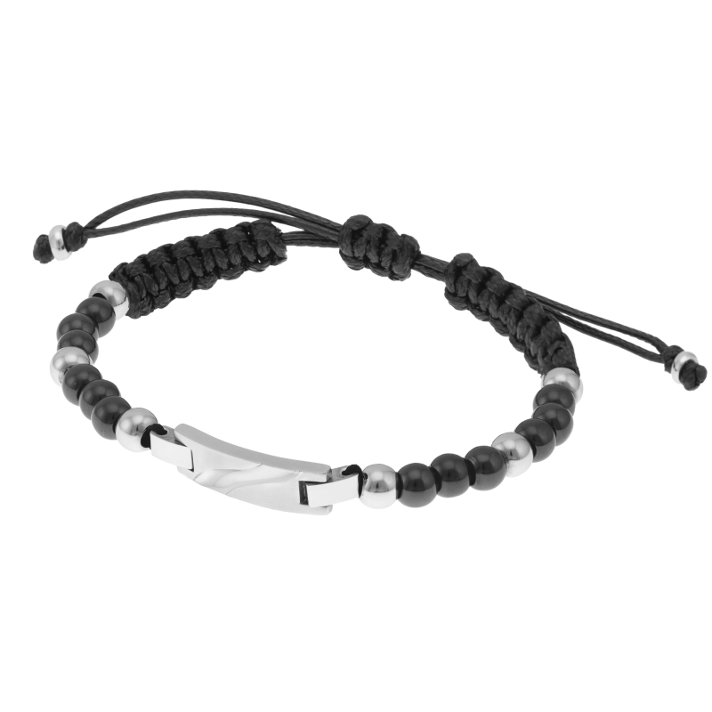 Bracelet en acier et céramique