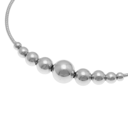 Bracelet en argent rhodié