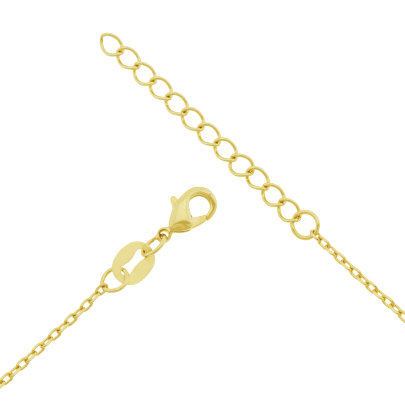 Collier en plaqué or et oxyde de zirconium