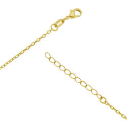 Collier en plaqué or et oxydes de zirconium, bélier