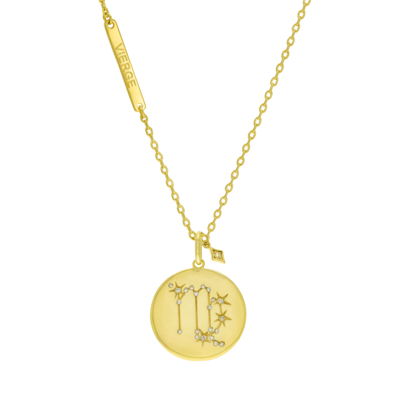 Collier en plaqué or et oxydes de zirconium, vierge