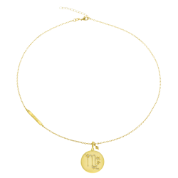 Collier en plaqué or et oxydes de zirconium, vierge