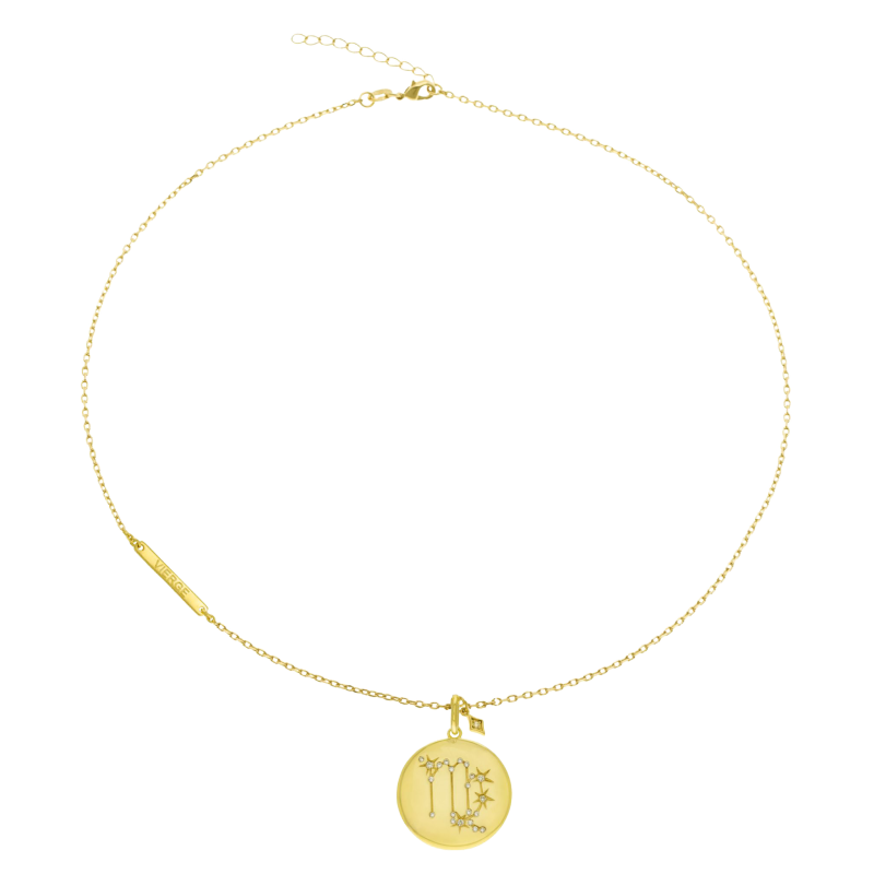 Collier en plaqué or et oxydes de zirconium, vierge
