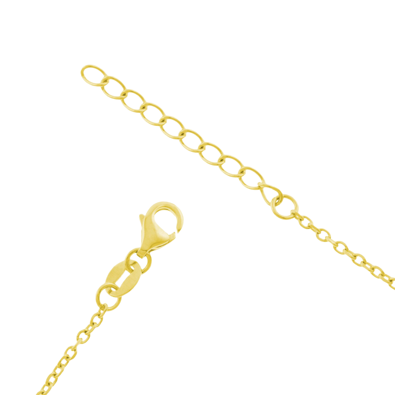 Collier en plaqué or, nuage