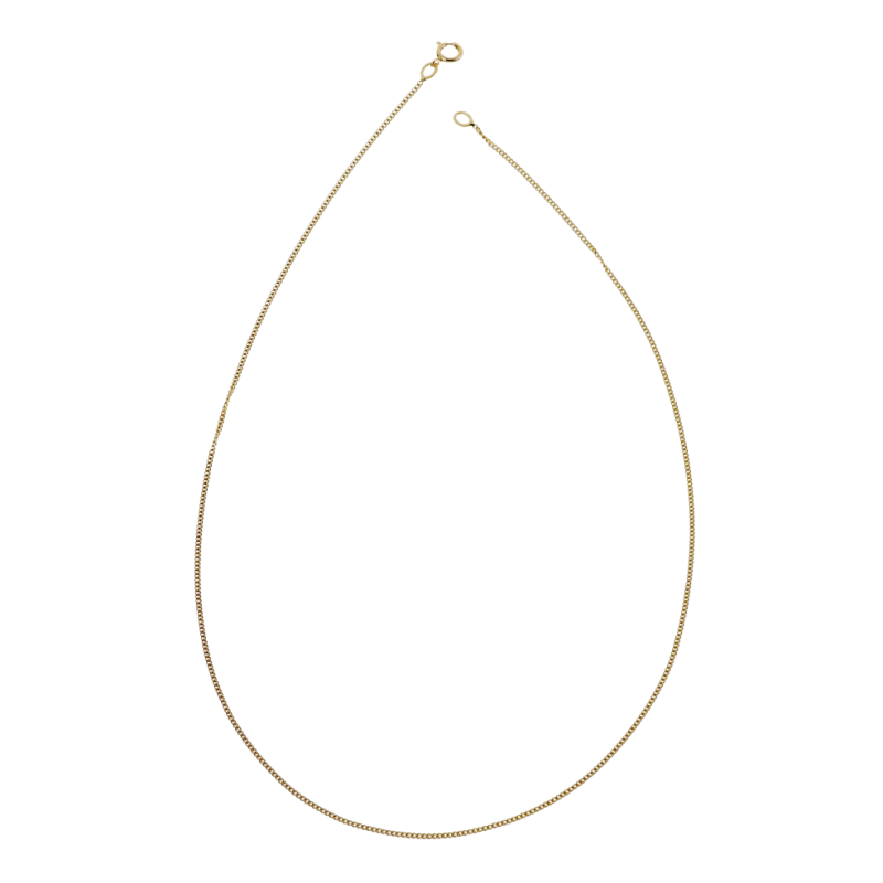 Chaine en plaqué or maille gourmette