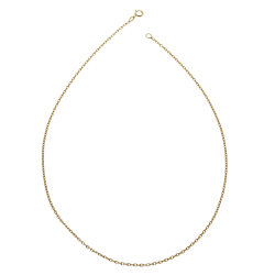 Chaine en plaqué or maille forçat
