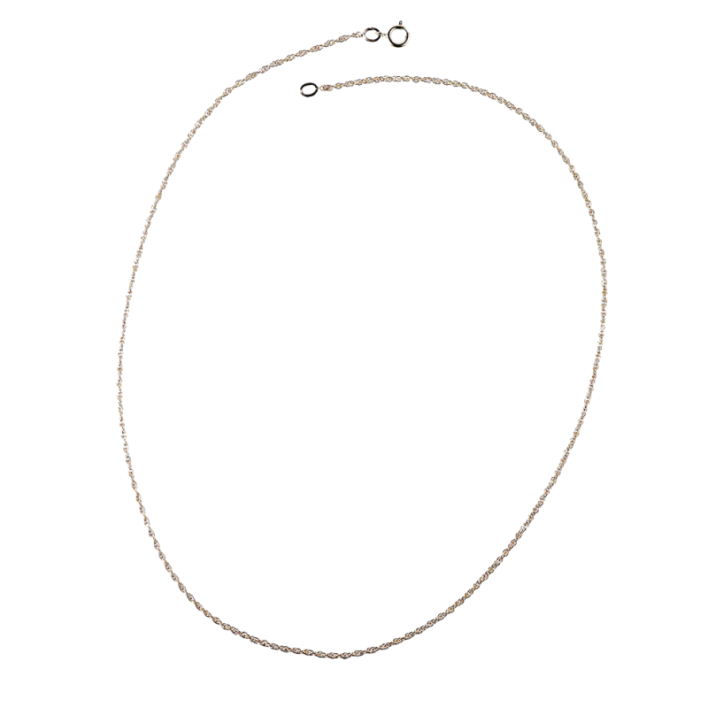 Chaine en plaqué or maille corde